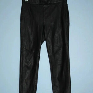 Free People Women's Black Faux Leather Leggings Size 27